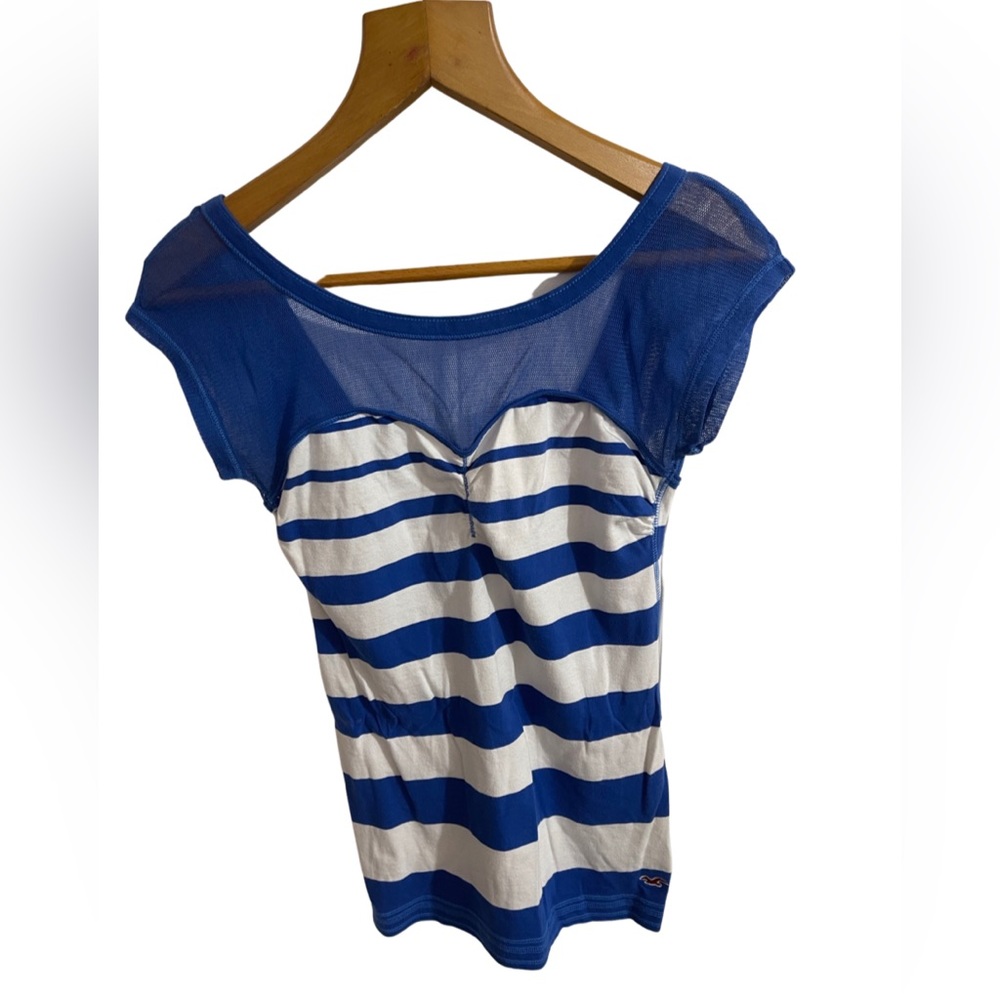 Hollister Blue and white women’s shirt